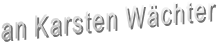 an Karsten Wächter